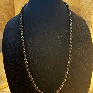 Monet Elegant Black Beaded Necklace
